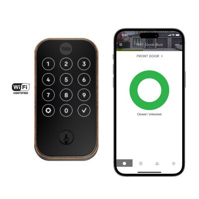 Yale Pro 2 Keyed Touchscreen Keypad Lock with Wi-Fi, Oil-Rubbed Bronze